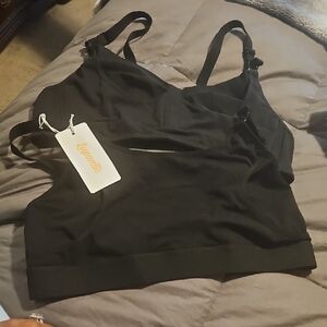 Black Seamless Women's Bra